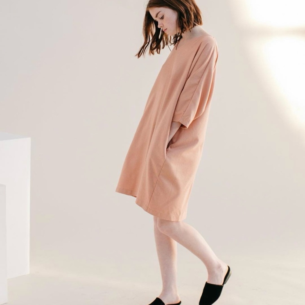 Two Fold Clothing raw silk oversized dress
